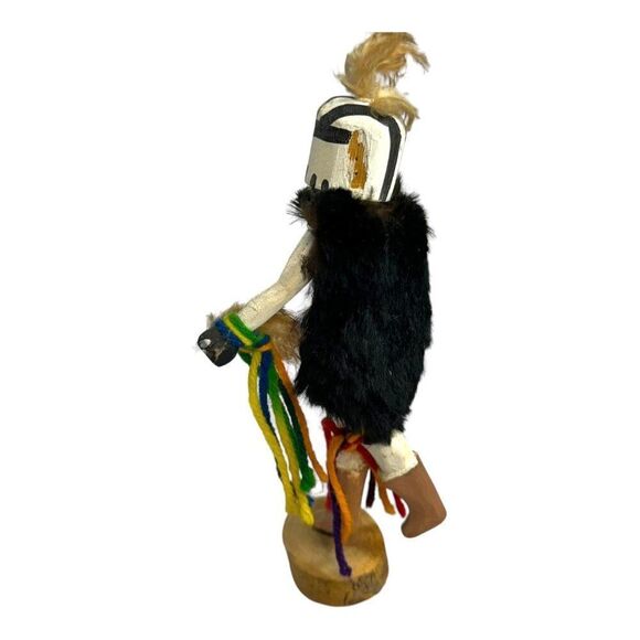 Vintage Hopi Hoop Dancer Kachina Doll Handcrafted  8" Tall Unique Folk Art SEE - Picture 3 of 9